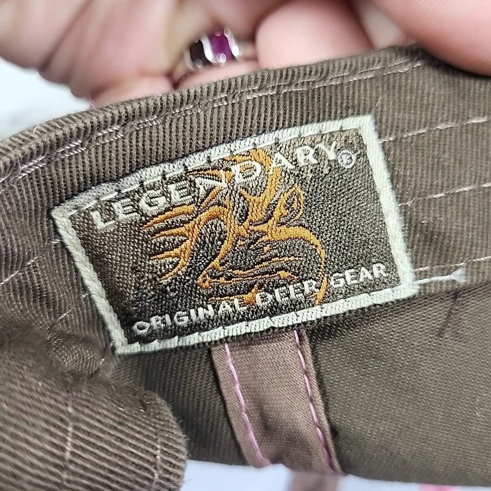 Legendary‎ Whitetails Hat Womens OSFM Brown Pink Camo Outdoor Hunting Cap Flaw